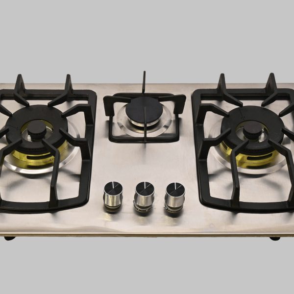 AXIS AX-SS467-APS (CFS 467) 3-Burner Silver Stainless Steel Hob