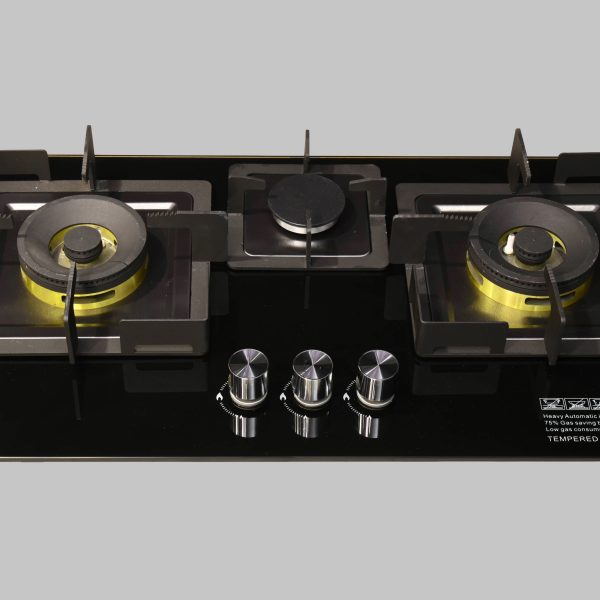 AXIS AX-GL51-APS 3-Burner Black Glass Hob